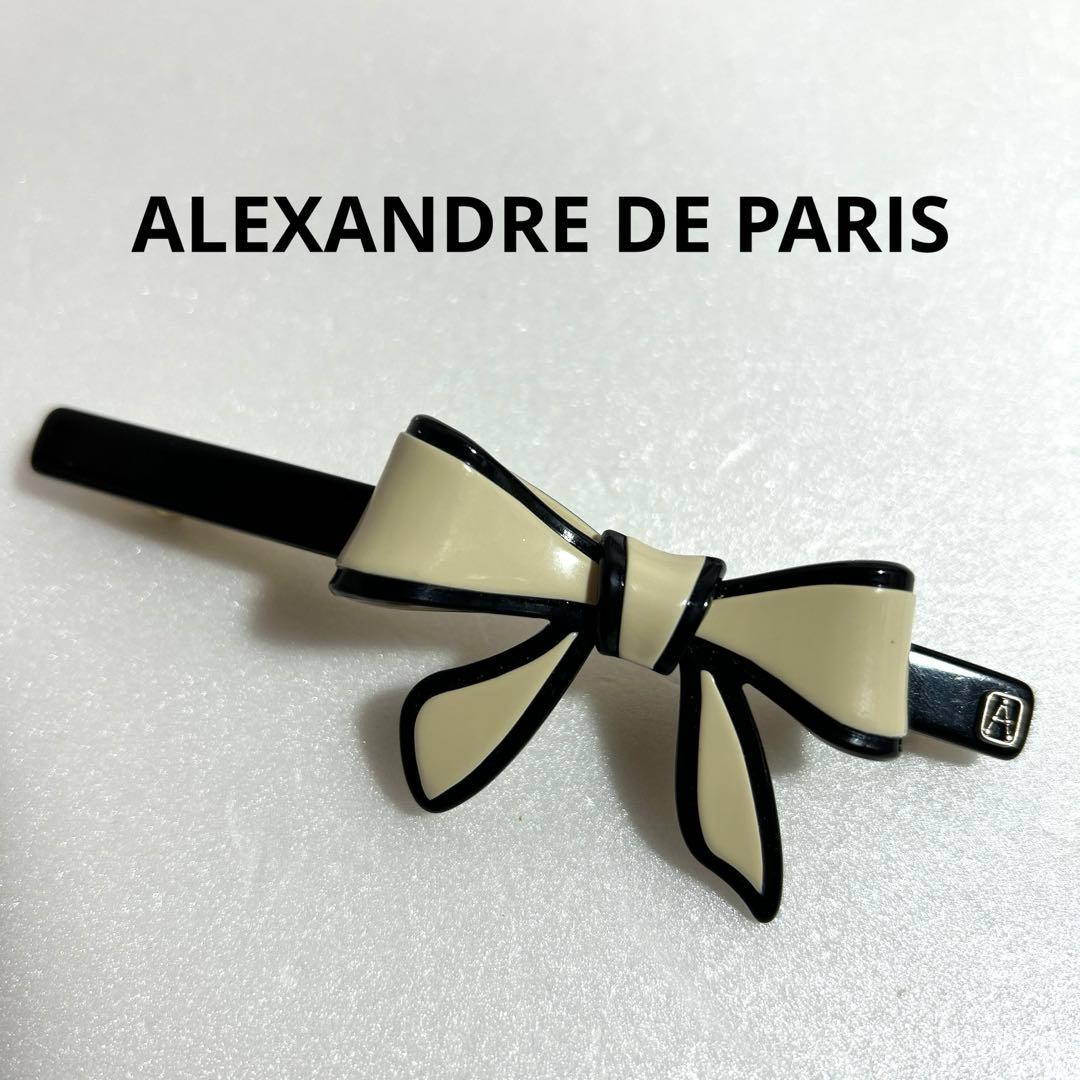 アレクサンドルドゥパリ リボン バレッタ ヘアアクセサリー