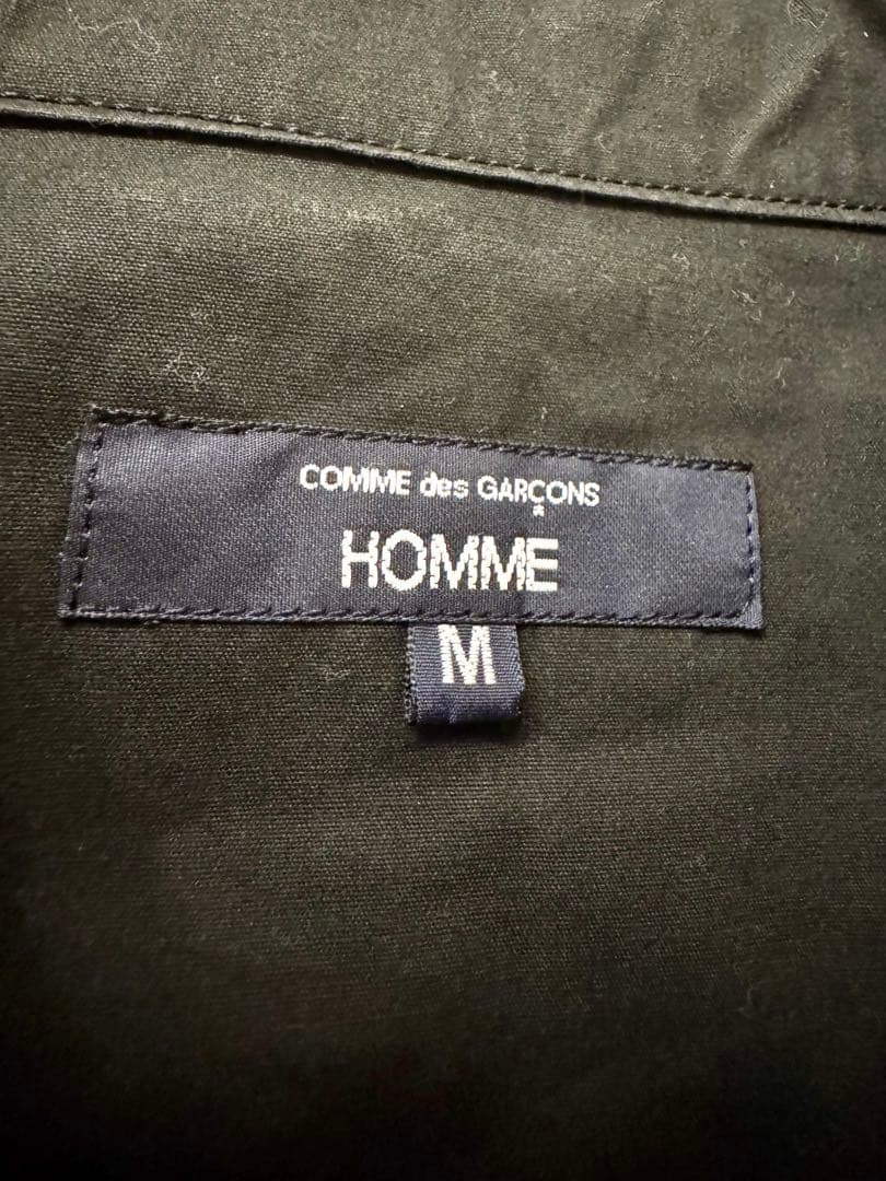 コムデギャルソンオム　AD2025 シャツジャケット　ブラック　試着のみ