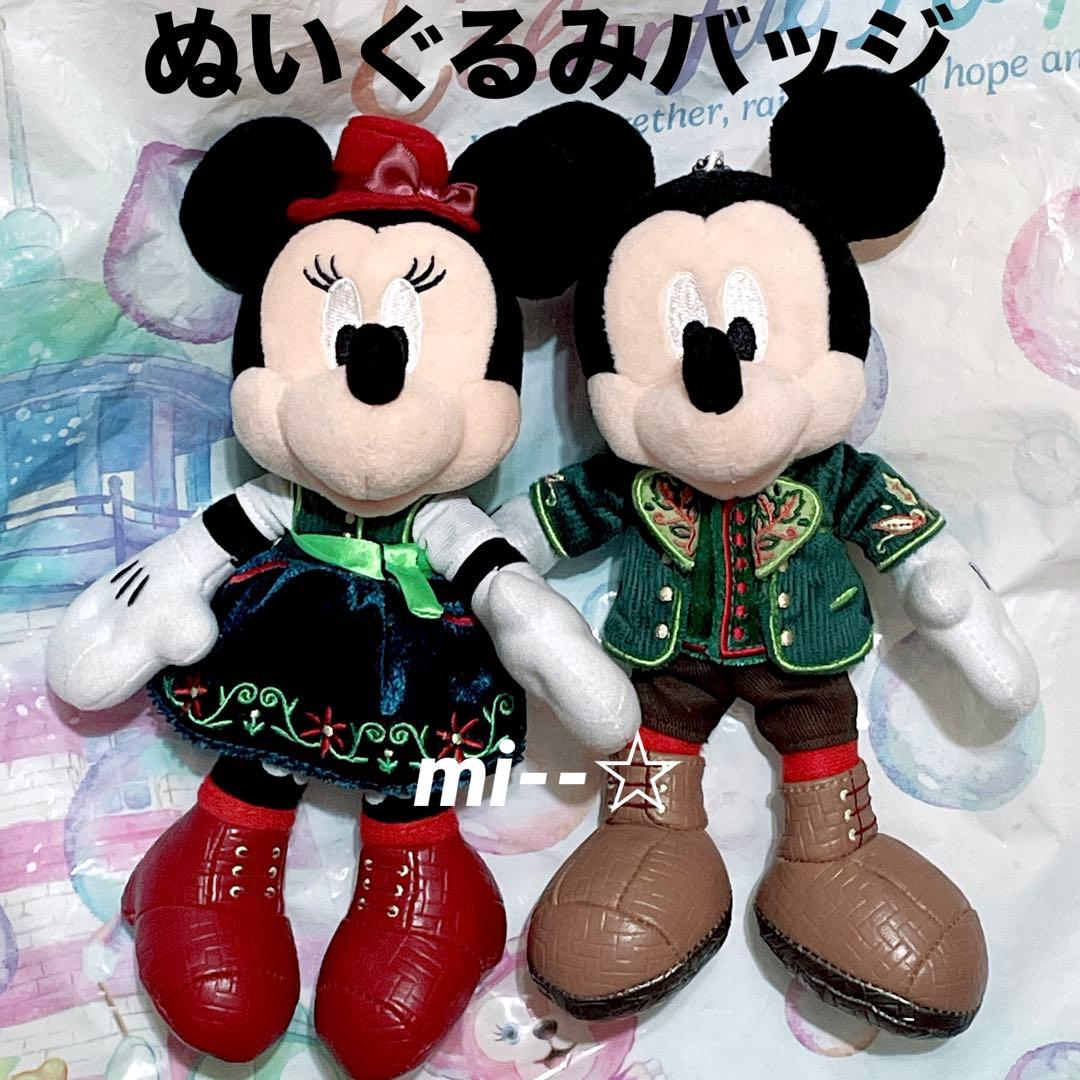 フォレストシアター マジカルミュージックワールドミッキーミニーぬいぐるみバッジ