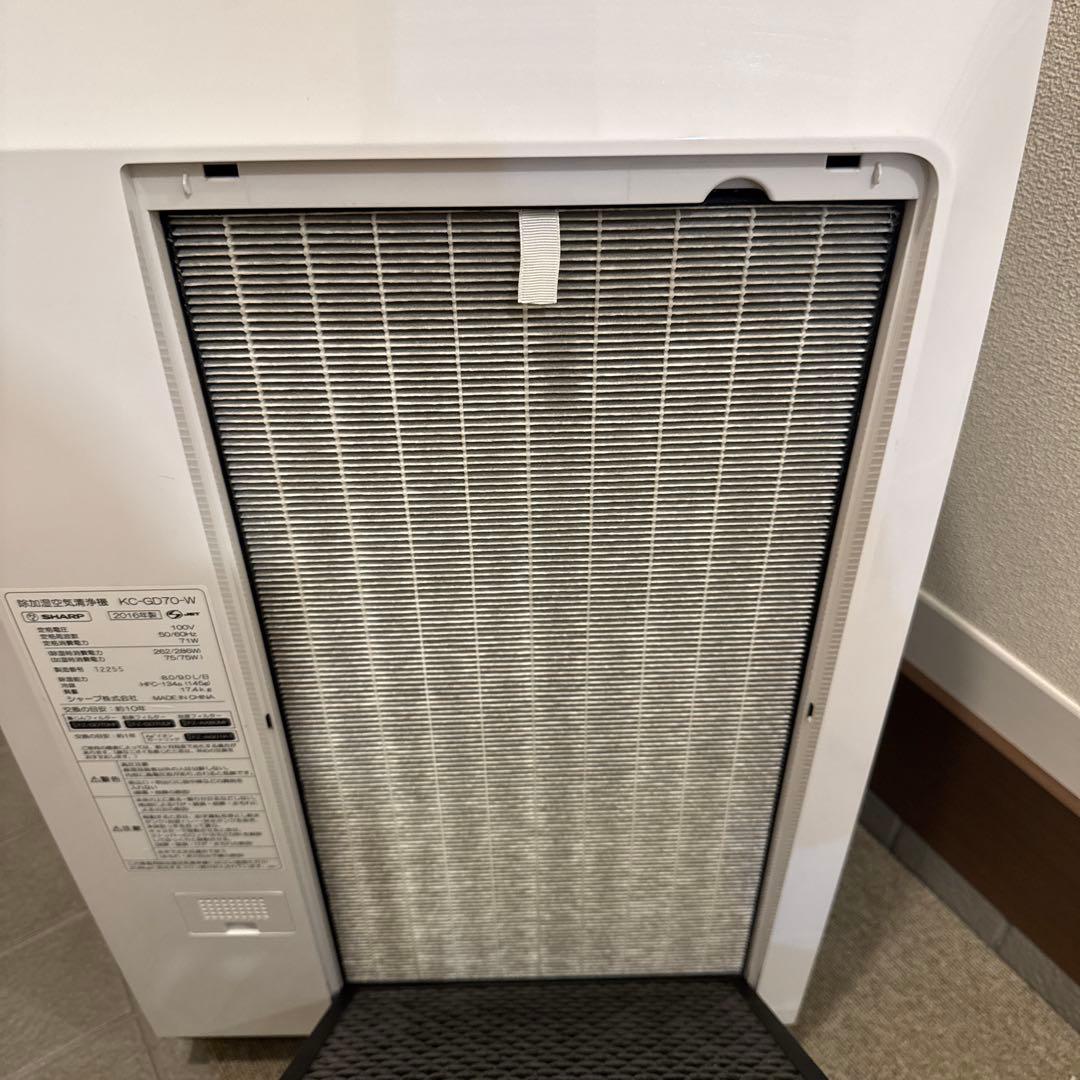 SHARP KC-GD70-W 除加湿空気清浄機 除湿 加湿2016年製