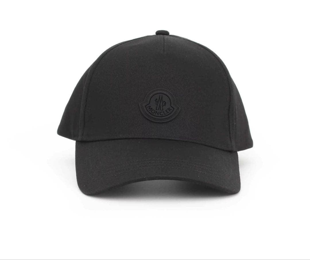 【新品未使用】MONCLER モンクレール ベースボール ロゴ キャップ 黒