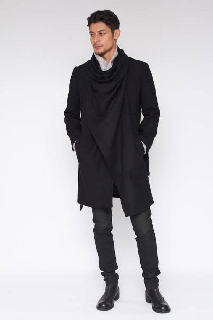 松坂桃李着用モデル⭐︎トルネードマート ウール ドレープコート ダブルジップ