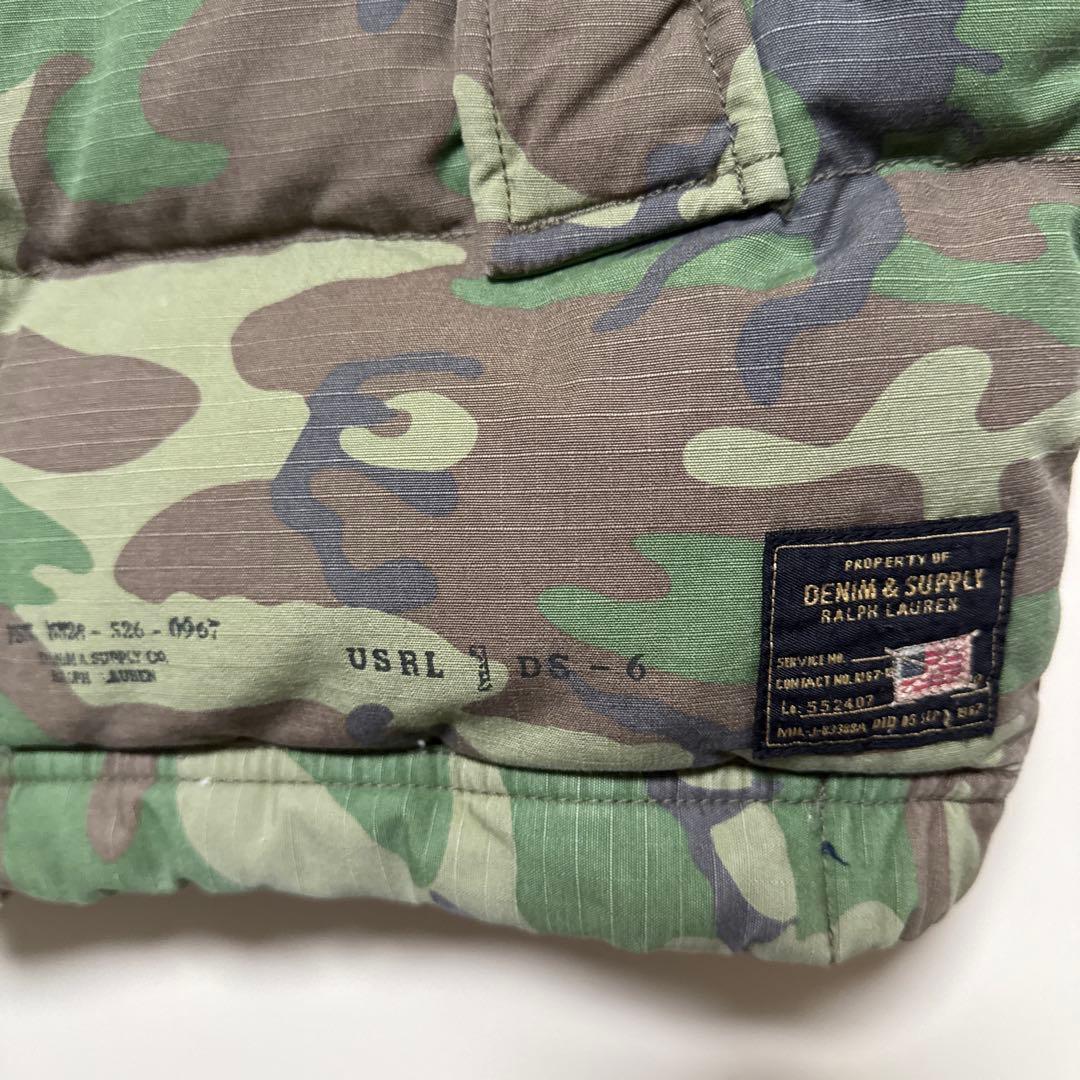 DENIM & SUPPLY 迷彩 ダウンベスト