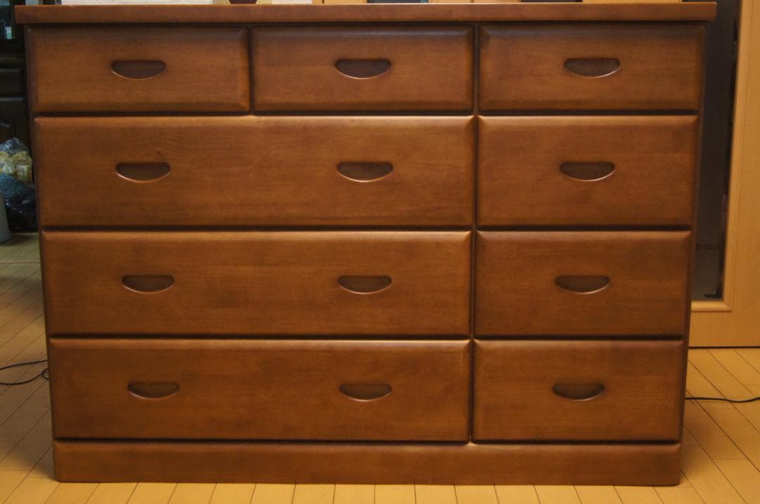 木製チェスト　4段