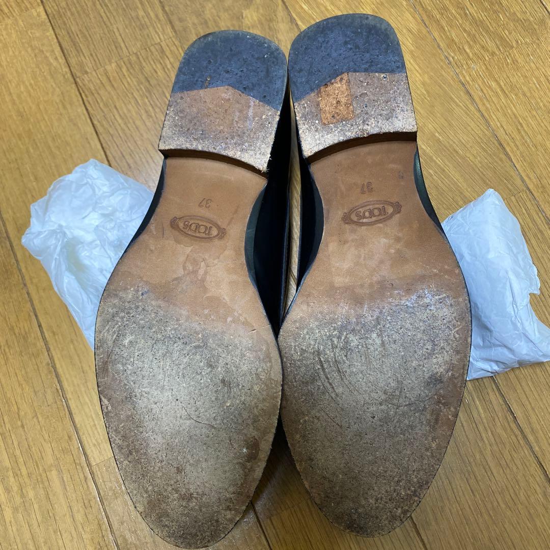 TOD'S ブラック ローファー 37