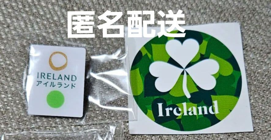 万博　アイルランド　IRELAND　ピンバッジ、ステッカー