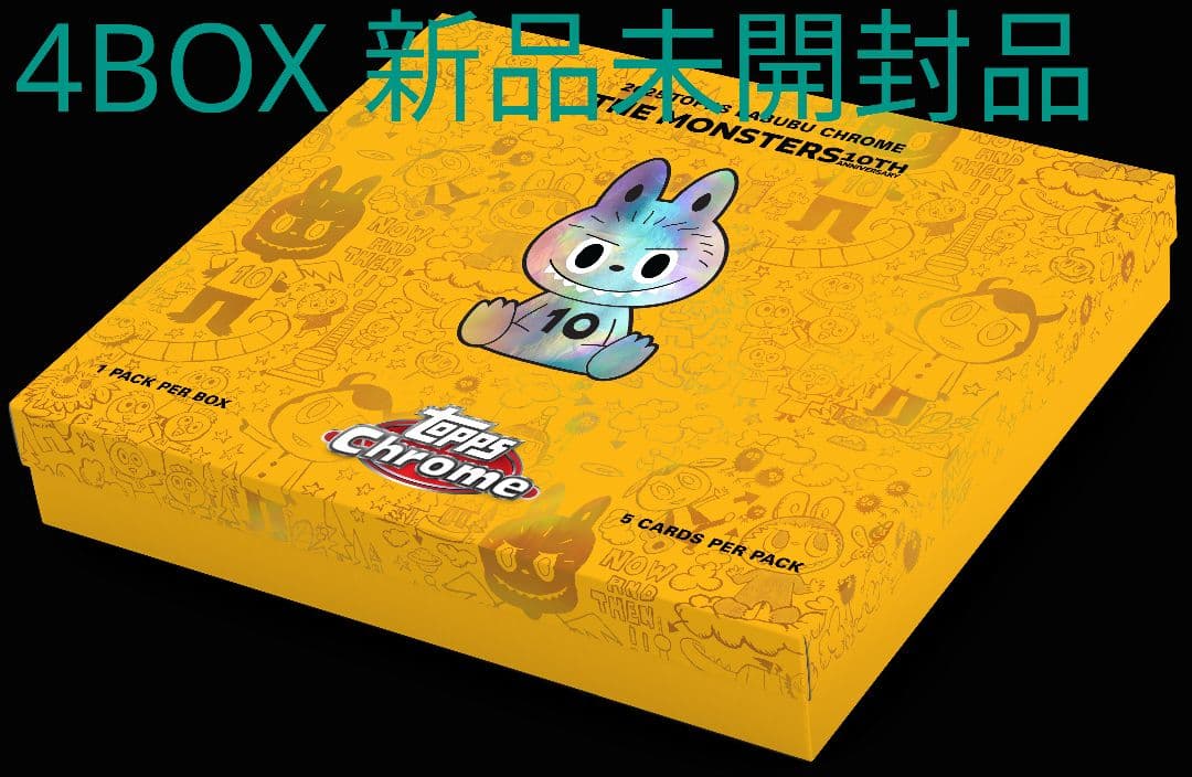 2025 Topps Chrome Labubu 4box 新品・未開封