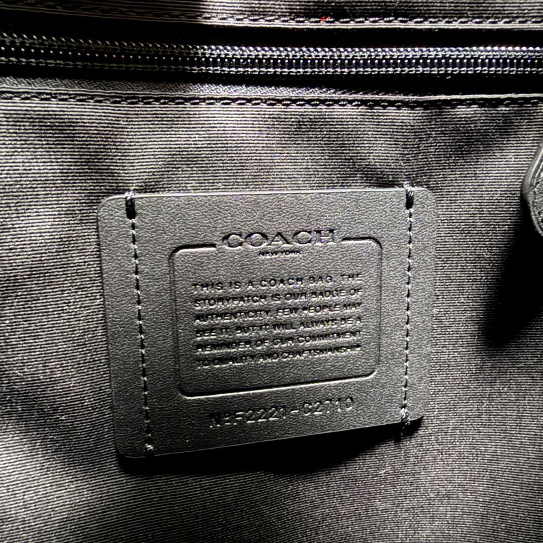 美品　COACH コーチ トラック バックパック リュックサック 大容量 レザー