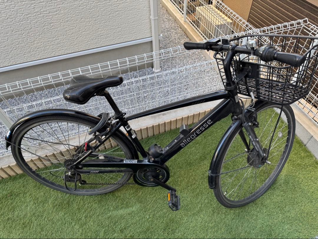 電動自転車 ブラック ※バッテリー不調あり
