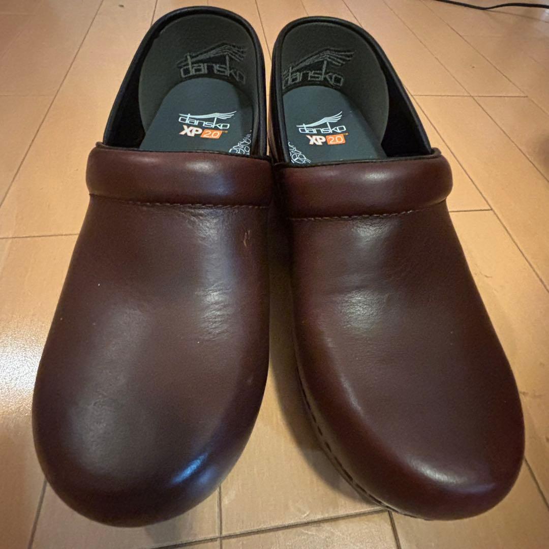 dansko ダンスコ PRO XP 2.0 レザーサボ クロッグ38 茶