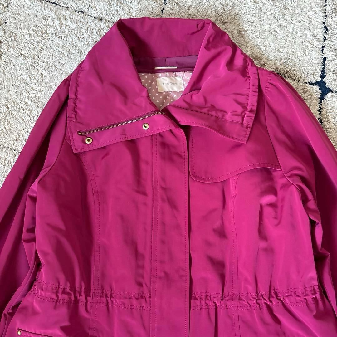 【タグ付き✨】ローズティアラ　2way 46サイズ　ステンカラーコート　ライナー