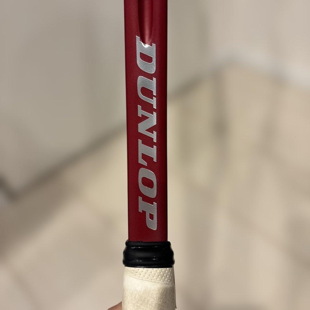 美品　DUNLOP CX400 テニスラケット 赤黒