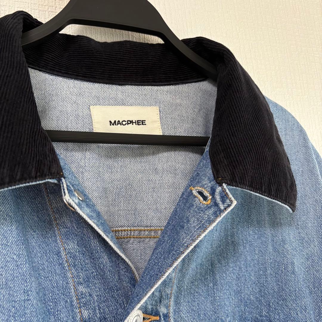 MACPHEE マカフィー ナチュラルスラブデニム オーバーサイズドジャケット