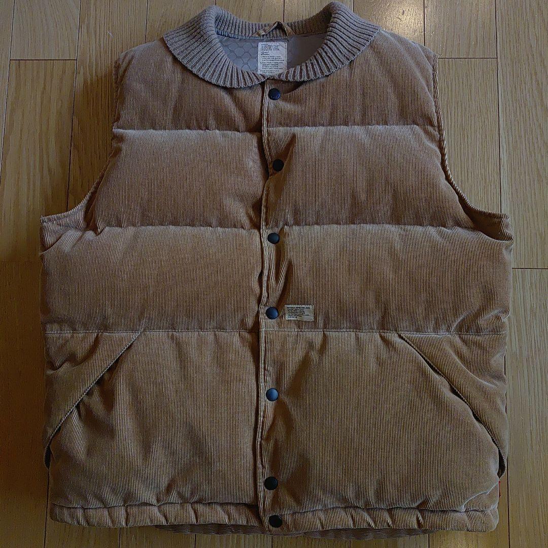 WTAPS コーデュロイ ダウンベスト ベージュ