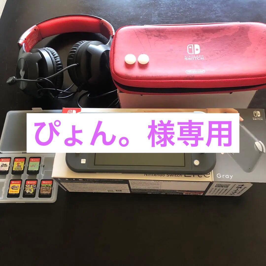 Nintendo Switch Lite グレー ヘッドフォンカセットスイッチ