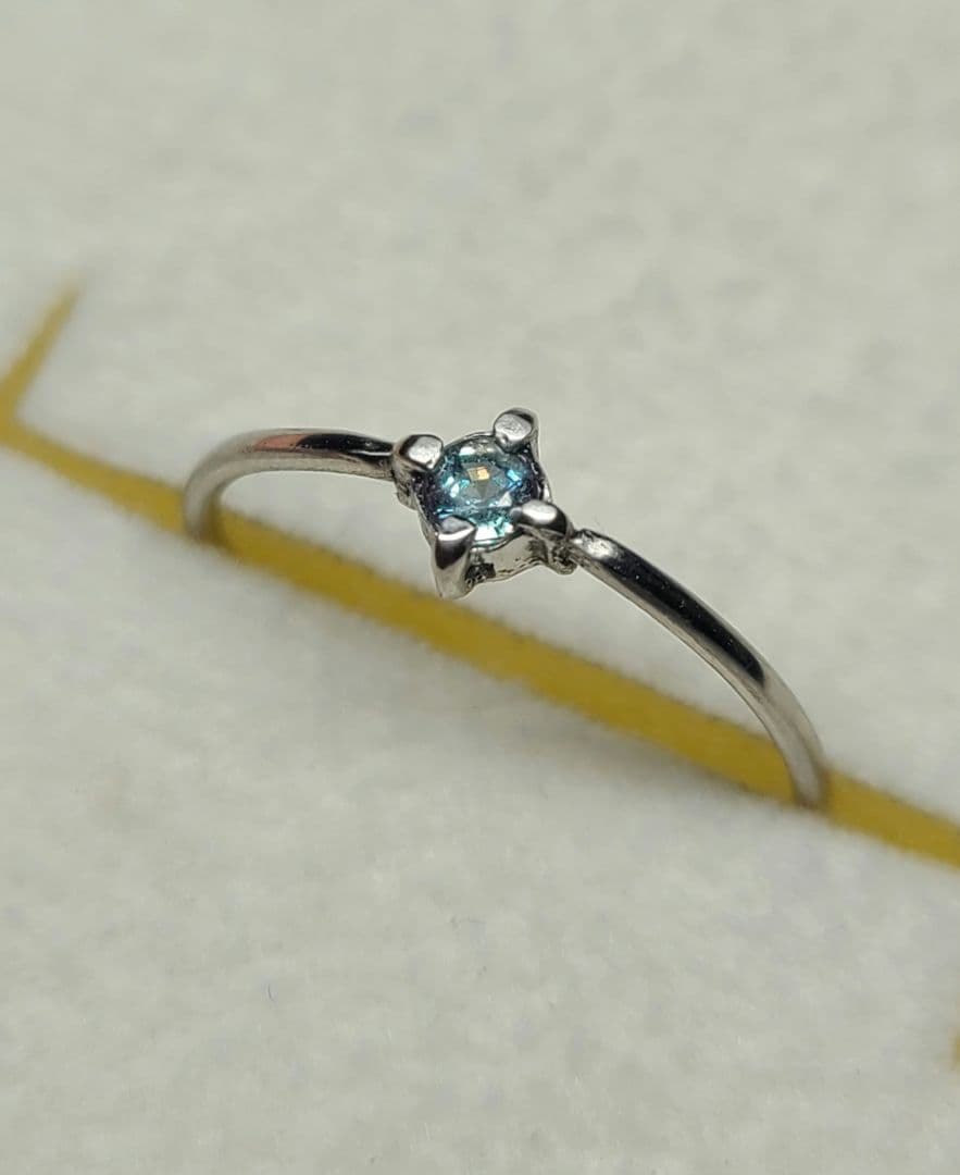 美しいカラーチェンジ!!!★ブラジルアレキサンドライトPt900リング★