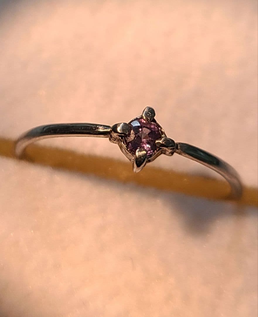 美しいカラーチェンジ!!!★ブラジルアレキサンドライトPt900リング★