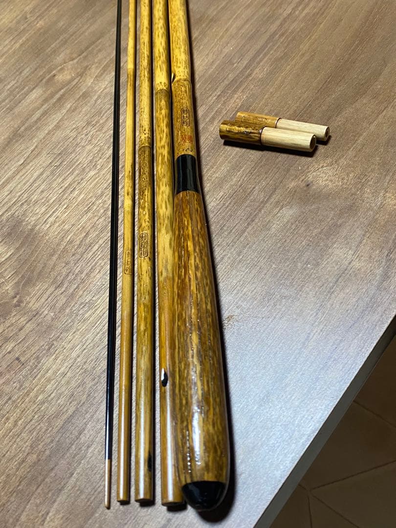 ヘラブナ 竹竿　夢坊　総紋竹　角印