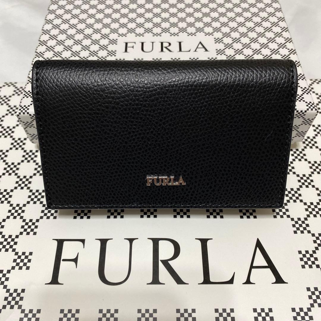 未使用　美品フルラ　Furla　名刺入れ　カード/パスケース　レザー