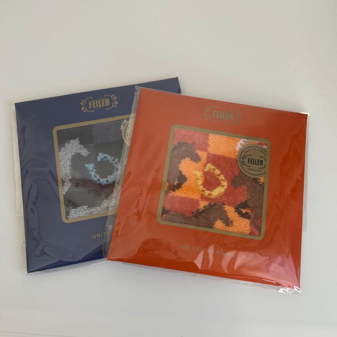 フェイラー×ユナイテッドアローズ　コラボハンカチ　スプリントホース　2枚セット