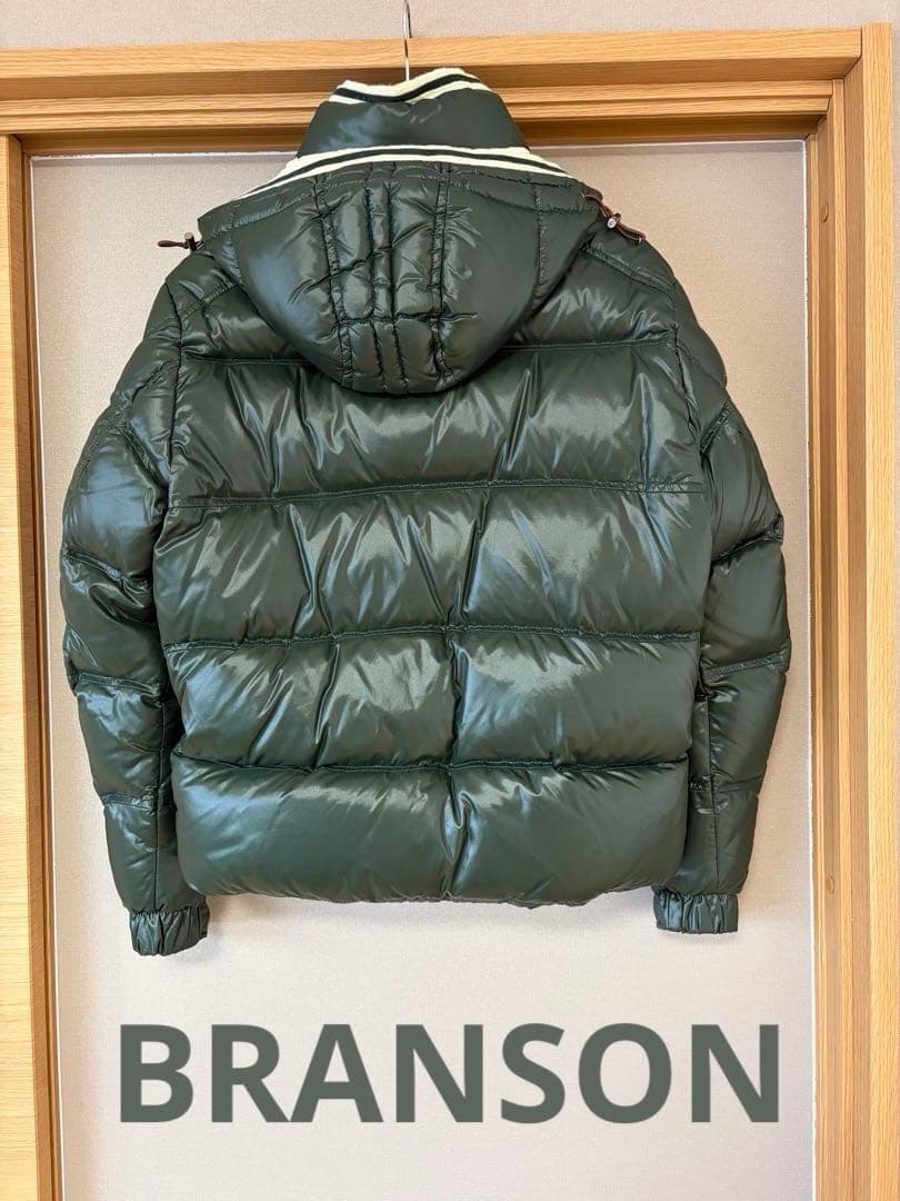 Moncler ブランソン ダウンジャケット サイズ1 S M グリーン カーキ