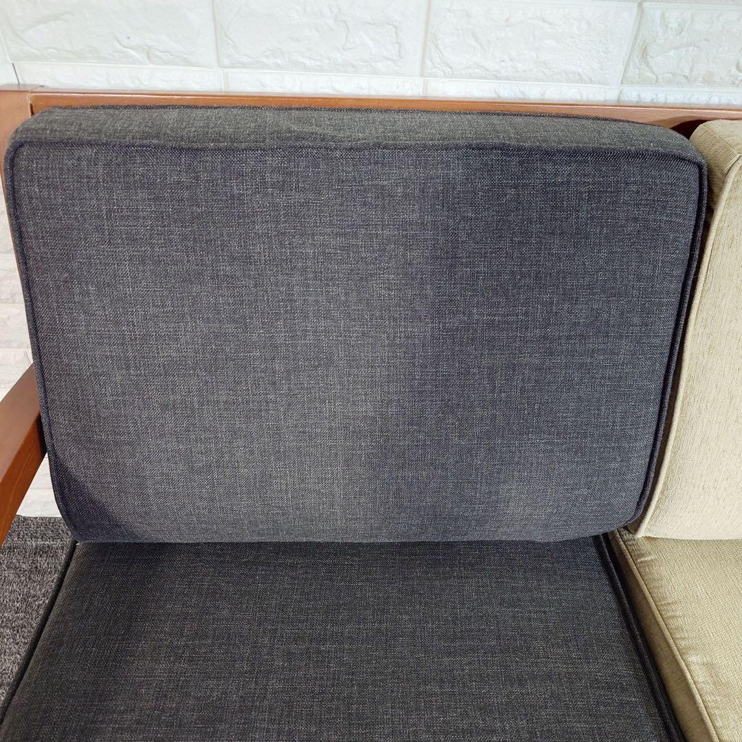 SCANTEAK スキャンティーク 2人掛けソファ 木製フレーム I064