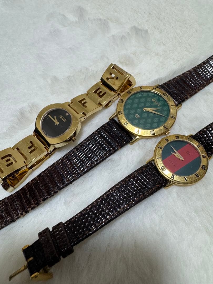 FENDI・GUCCI 腕時計 まとめ売り 計3本