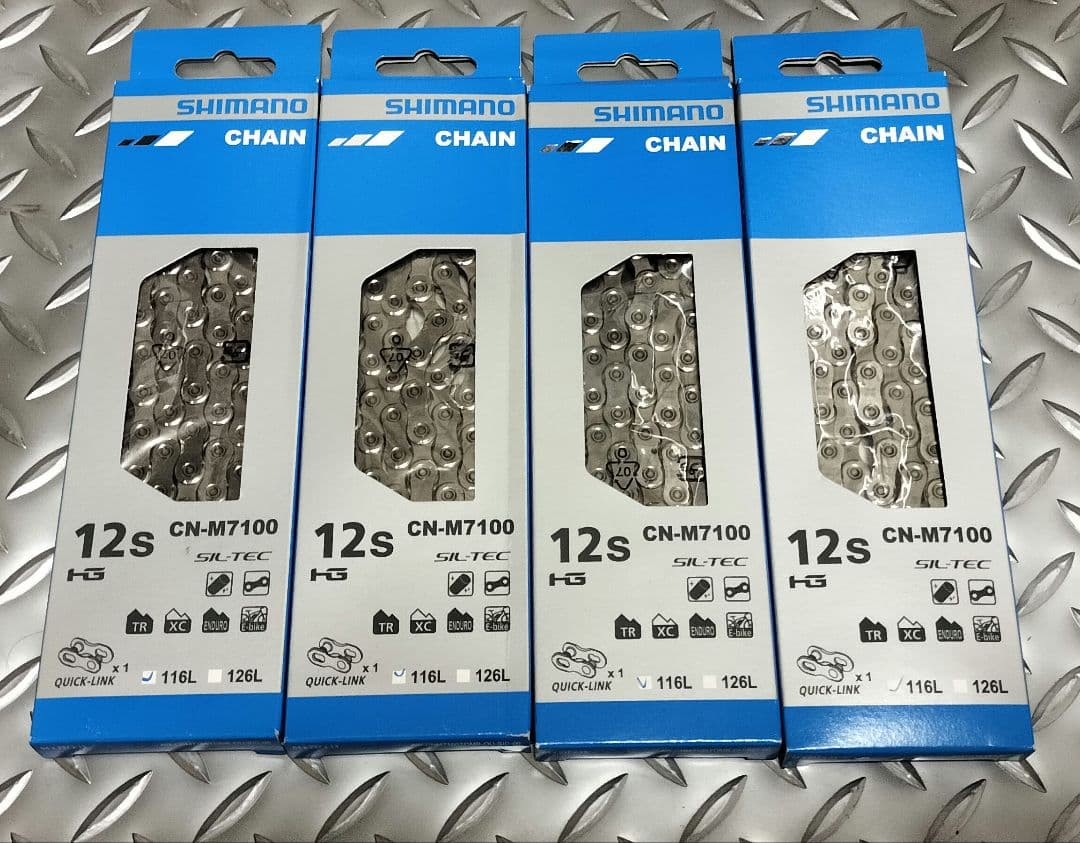 新品4本セット SHIMANO CN-M7100 12速 チェーン 116L