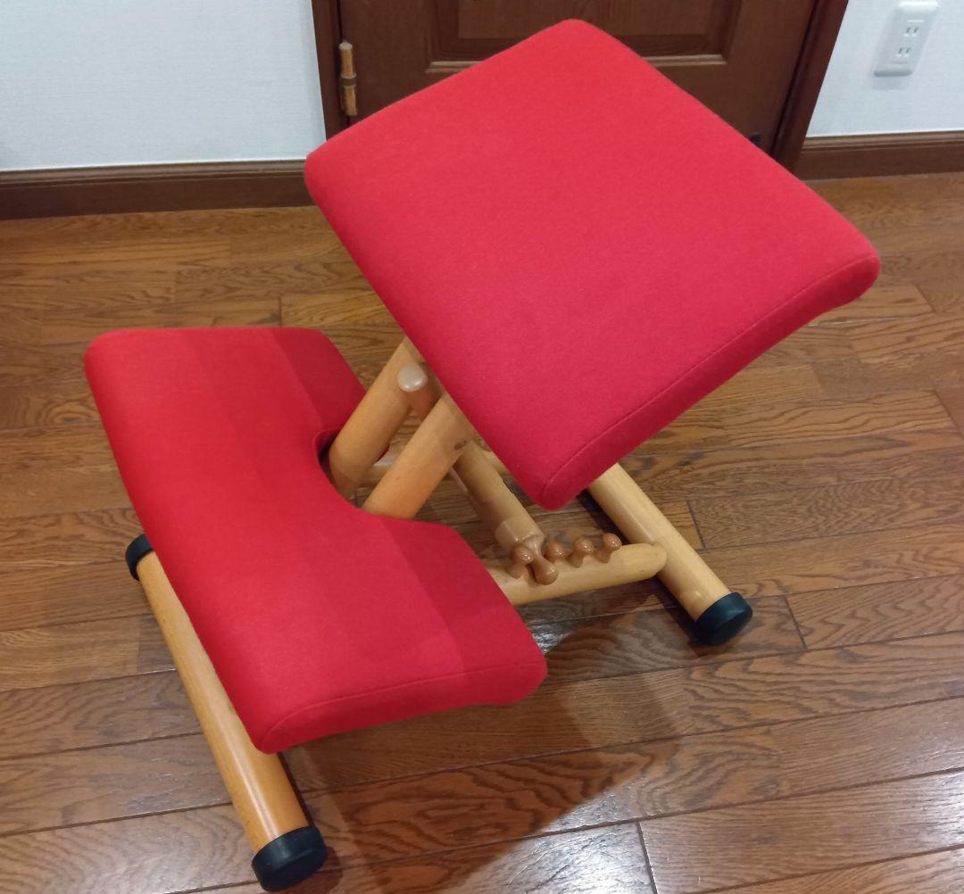 ストッケ　STOKKE　バランスチェア　マルチ　レッド　学習椅子　 姿勢矯正