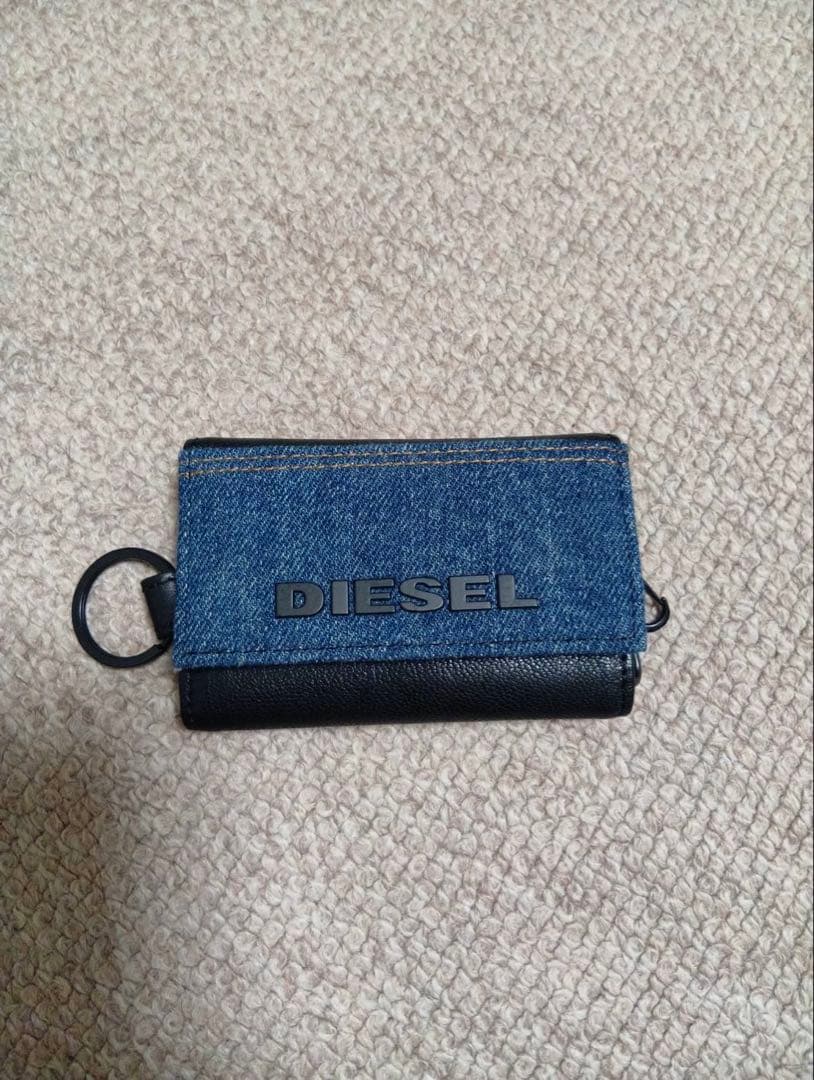 DIESEL デニム レザー キーケース