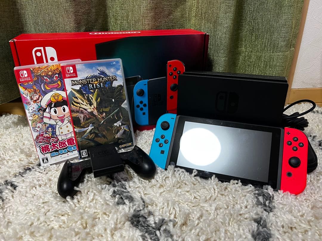 Nintendo Switch 赤/青 本体 ゲームソフト2本付き