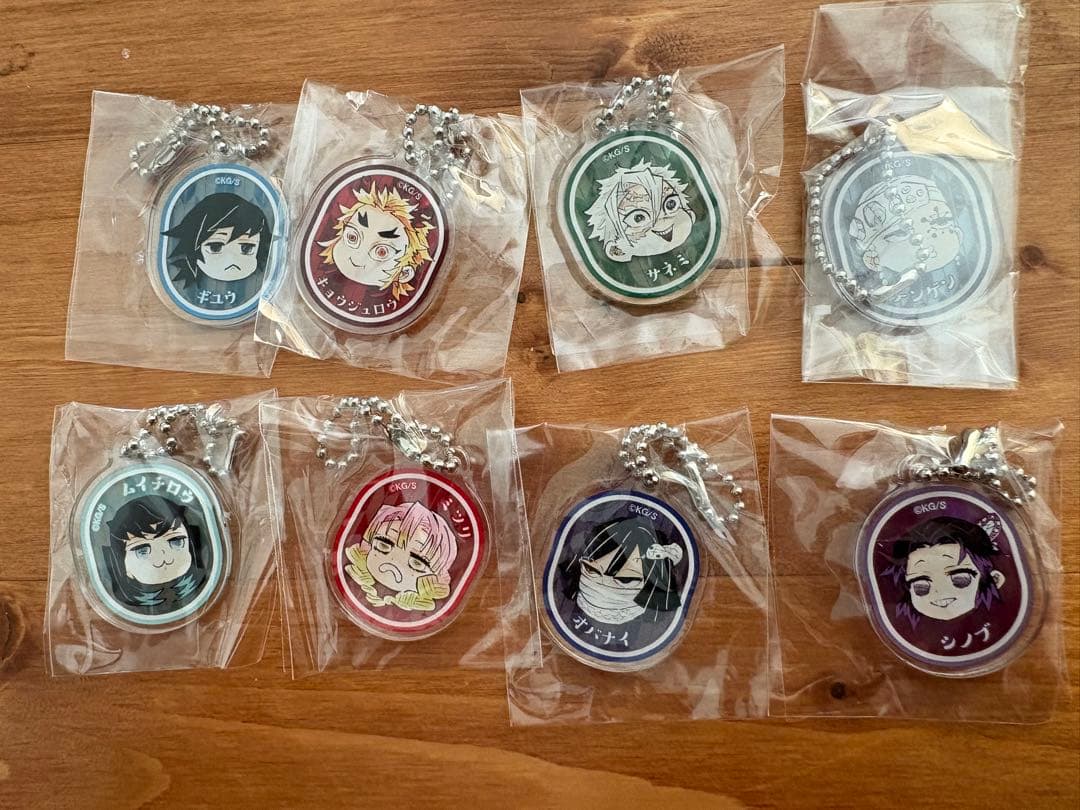 鬼滅の刃　豆菓子アクリルチャーム　セミコンプセット