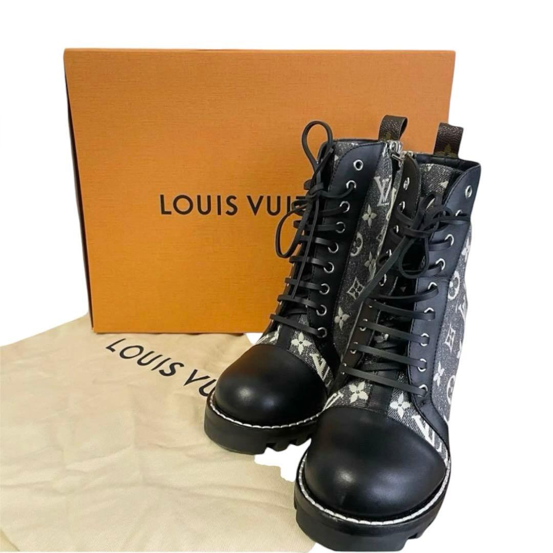 LOUIS VUITTON モノグラム ブーツ デニム