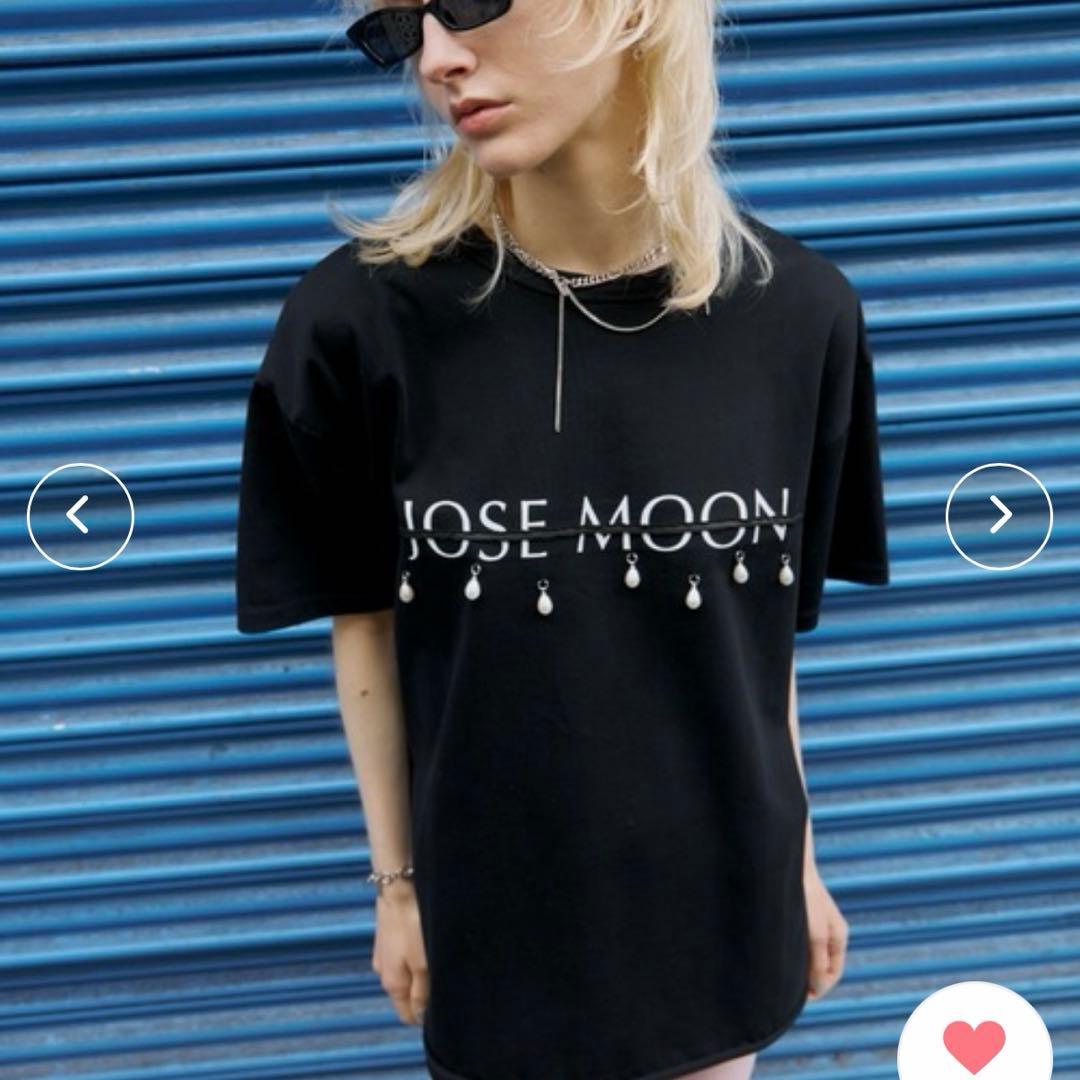 完売商品　JOSEMOON LOGO OVER TSHIRTwith PEARL