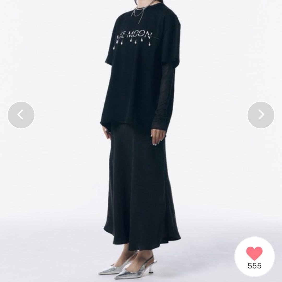 完売商品　JOSEMOON LOGO OVER TSHIRTwith PEARL