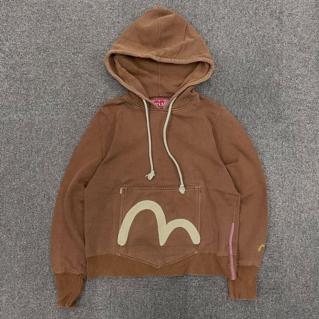 EVISU DONNA ブラウンパーカー　フーディー