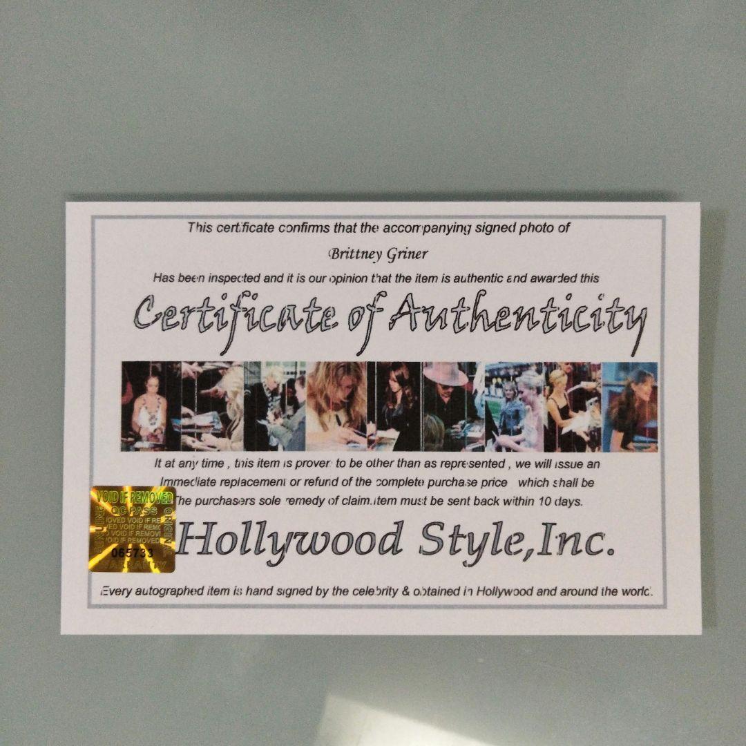 ブリトニー・グライナー直筆サイン入り超大型写真 …