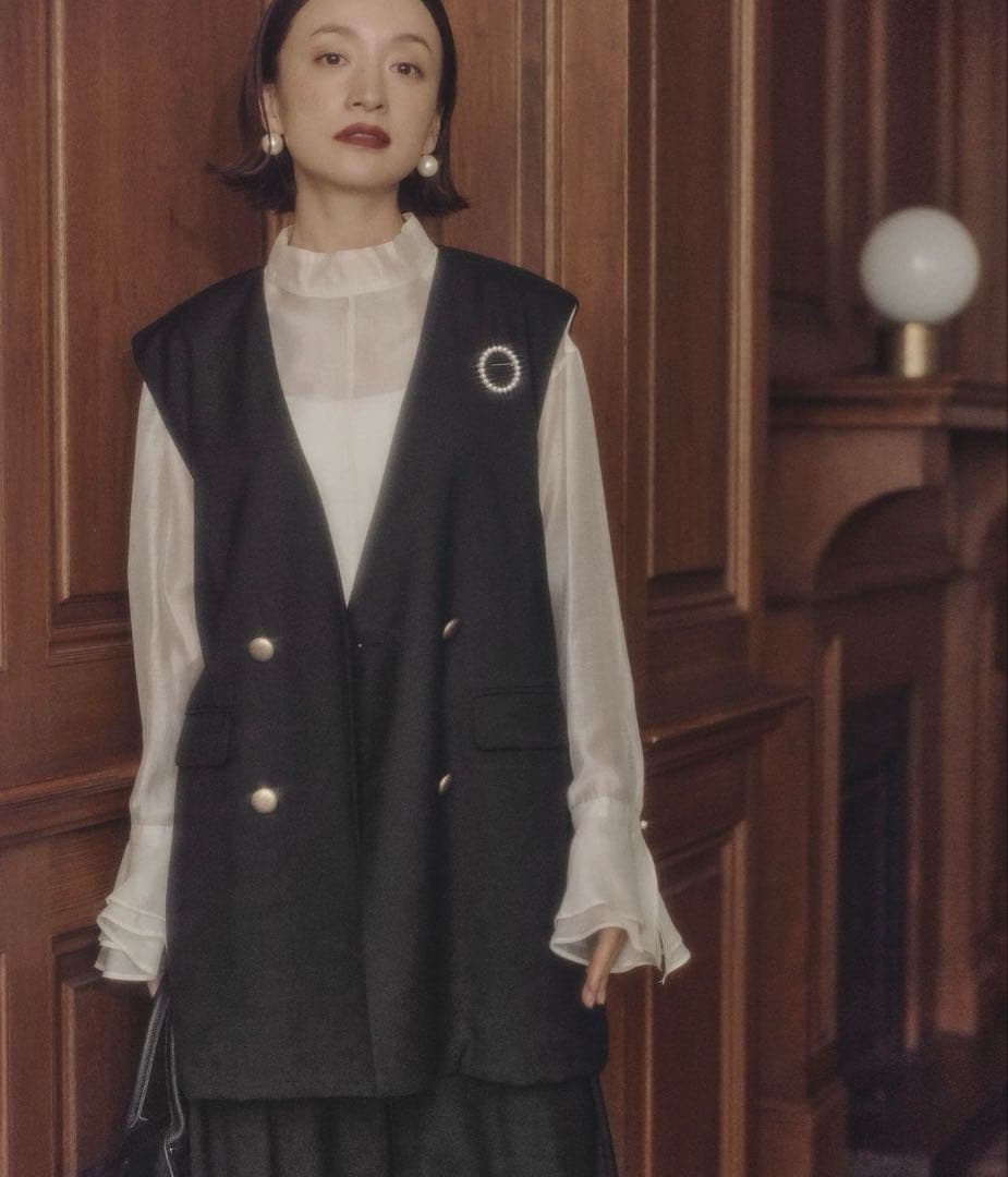 PUAL CE CIN TRダブルデザインジレベスト ブラック