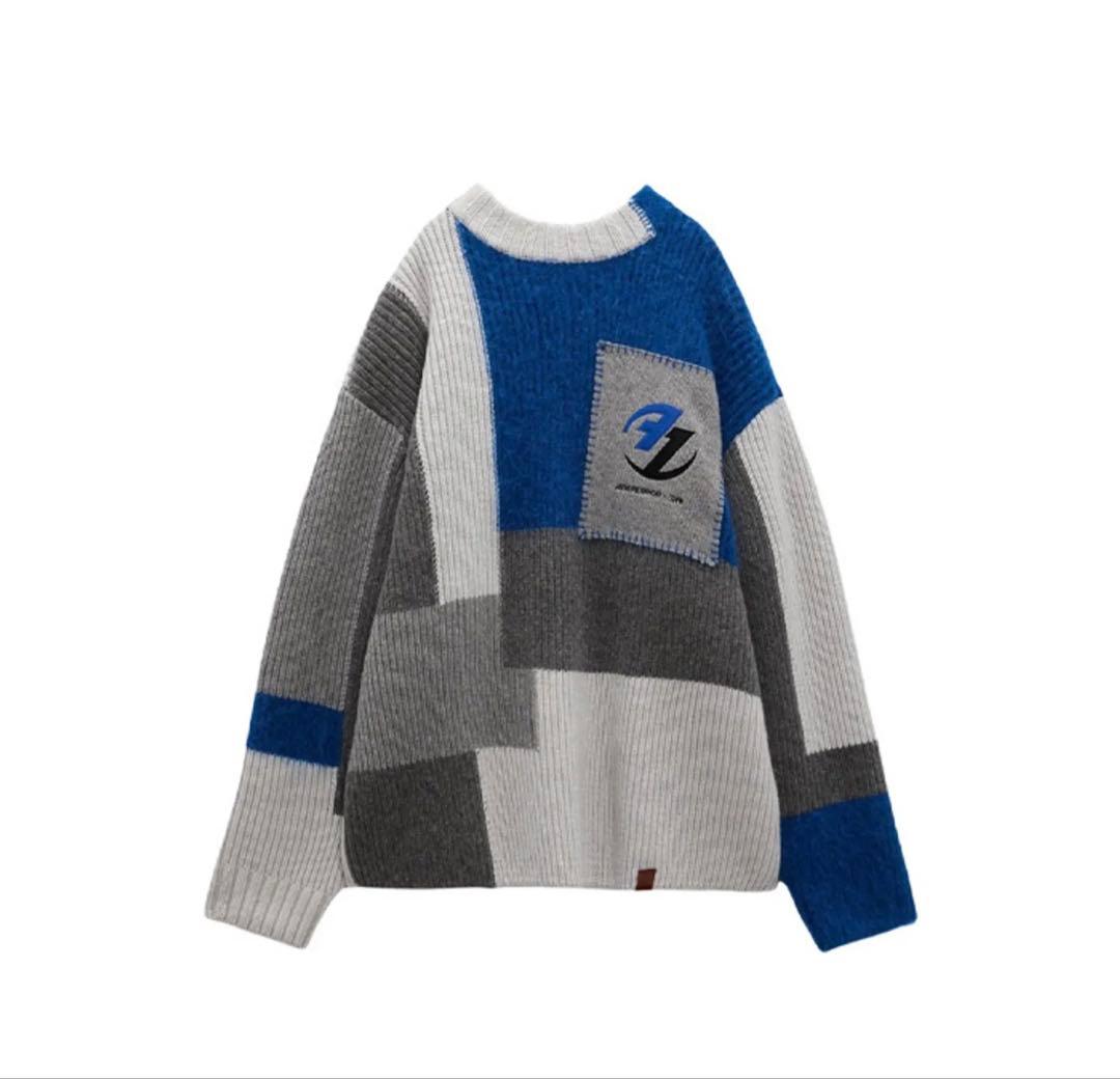 ZARA ADERERROR パッチワークオーバーサイズニットザラ　アダーエラー