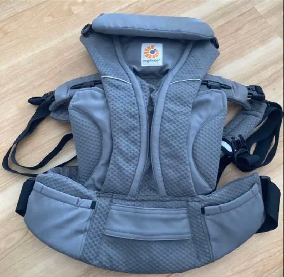 【美品】エルゴベビー抱っこ紐　オムニブリーズ　グラファイトグレー