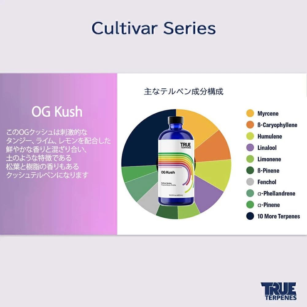 TRUE テルペン 510 CBD CBN CBG 10ml オージークッシュ