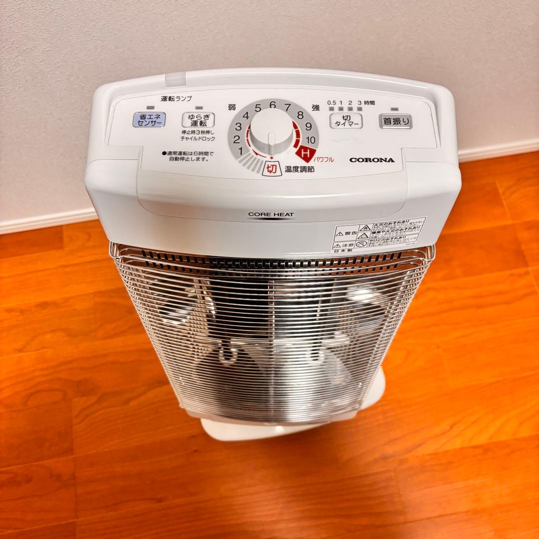 極美品 CORONA 遠赤外線電気ストーブ コアヒート DH-1218R