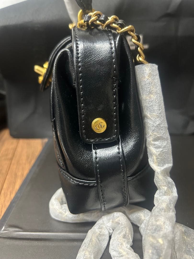 最終お値下げCHANELノベルティ★がま口ボストン型 ショルダーバッグ★