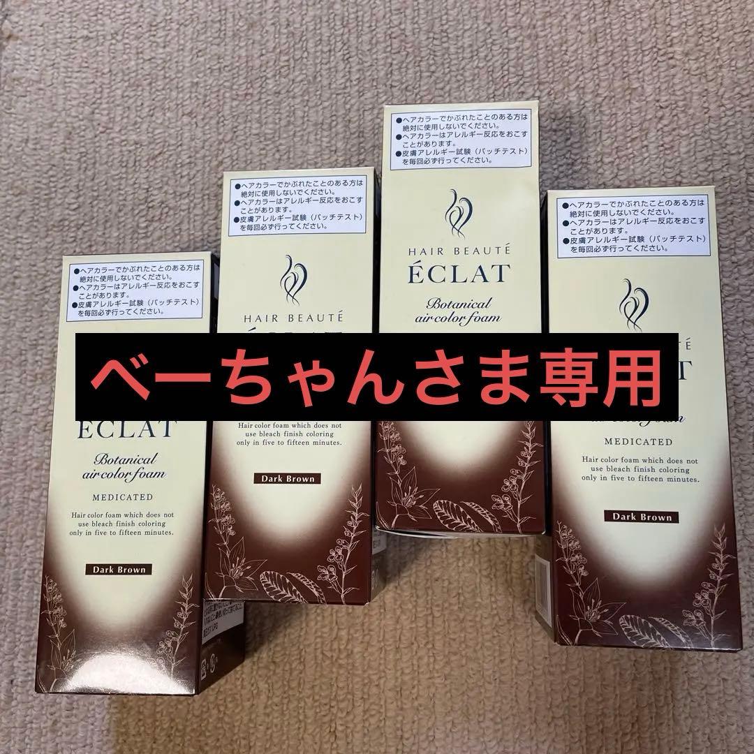 新品　未開封　ÉCLAT ボタニカルエアカラーフォーム ダークブラウン 80g