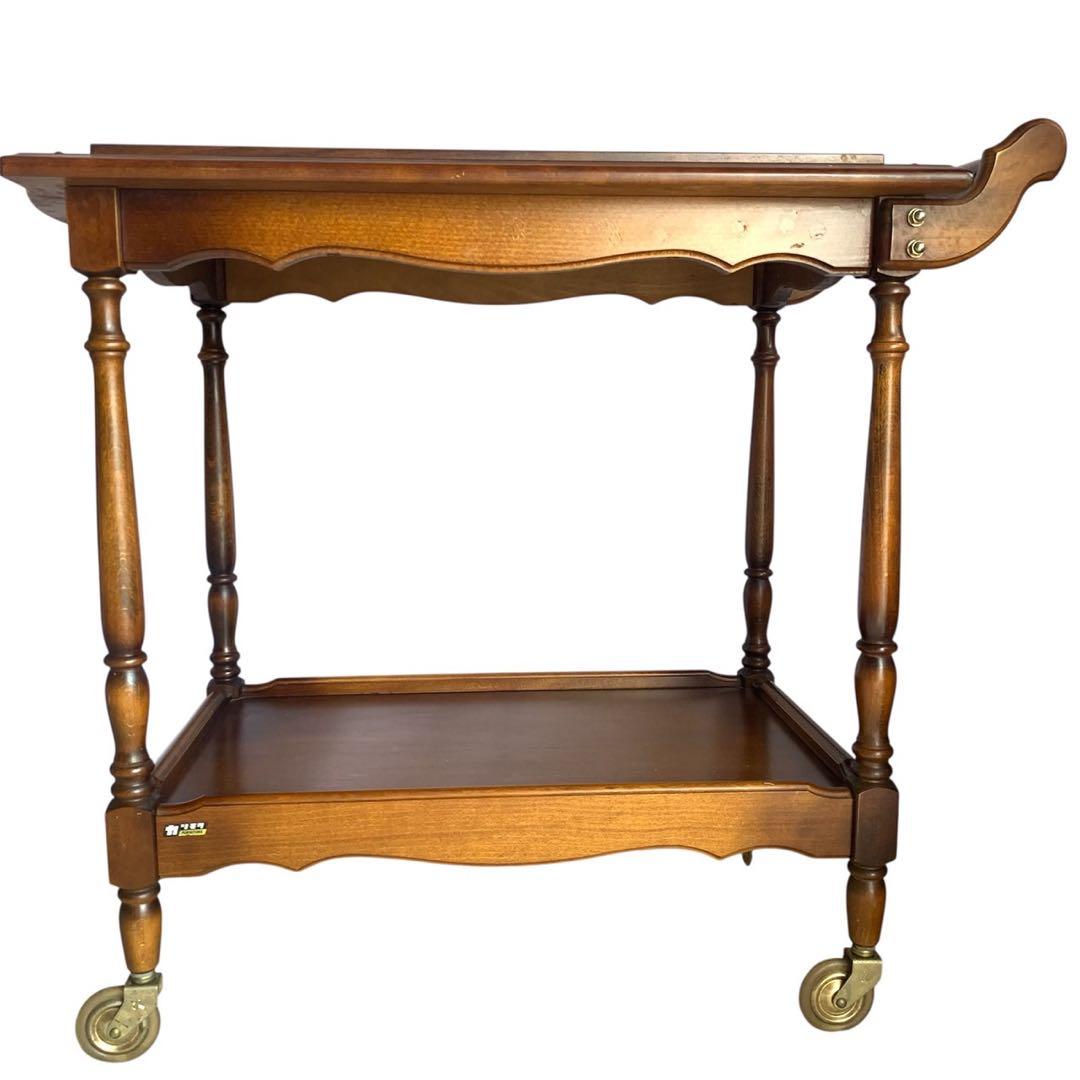 カリモク　木製キャスターテーブル