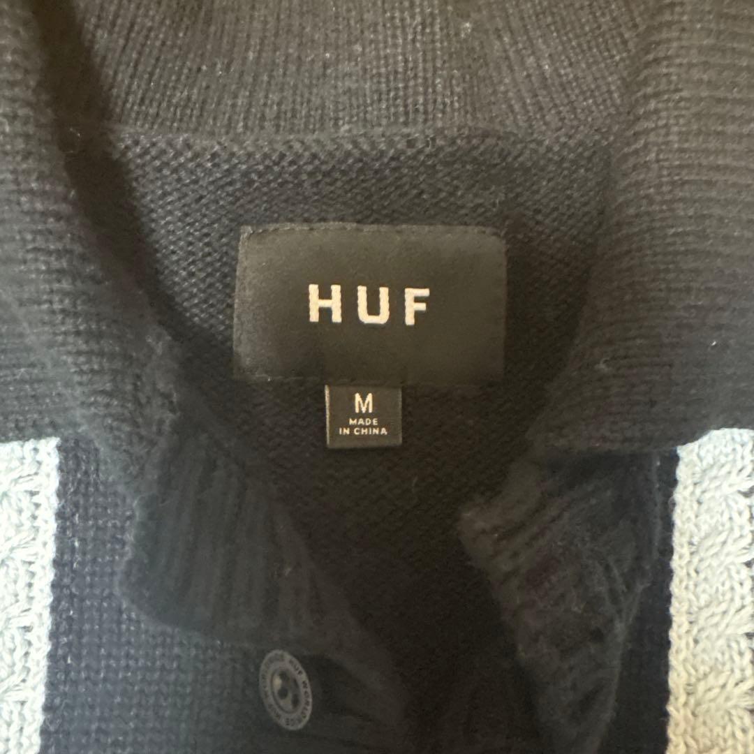 HUF ストライプポロセーター Mサイズ