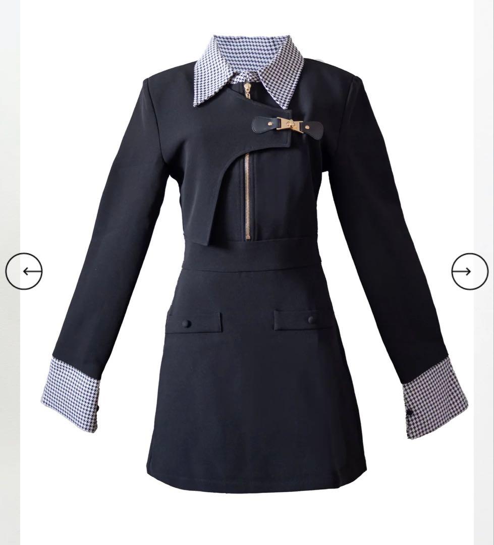 Randy アシンメトリーバックルハウンドワンピース