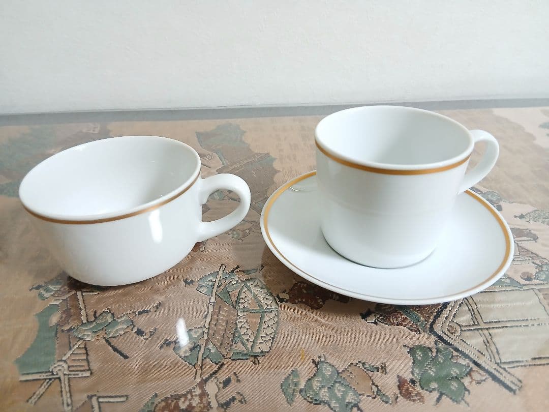 70年代　パンナム　ファーストクラス　機内　カップ　ソーサー　パンアメリカン航空