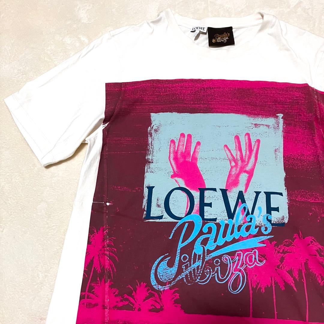 22年モデル✨ロエベ LOEWE パウラズイビザ ビッグロゴ Tシャツワンピース