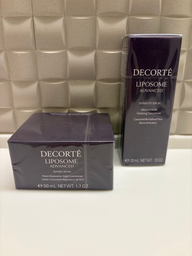 新品未開封　デコルテ　アドバンスト　リペアアイセラム＆　リペアクリーム